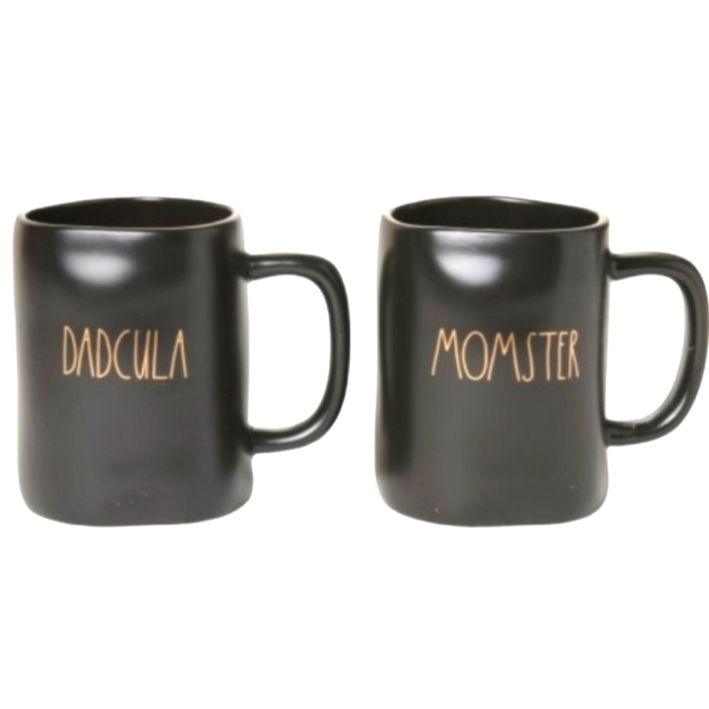 DADCULA & MOMSTER Whimsigoth Set Coffee Mugs Rae Dunn Emo Witchy Halloween NIB
